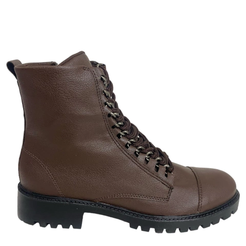 COTURNO FEMININO COURO CANO BAIXO SALTO TRATORADO