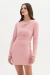 VESTIDO FEMINO FLOR DE LIS SOLTO MANGA LONGA COM DETALHE - comprar online