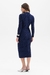 VESTIDO FEMININO FLOR DE LIS MIDI JUSCO COM DETALHES na internet