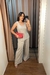 CALÇA FEMININA LINZZI PANTALONA TECIDO COM BRILHO