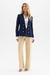 BLAZER FEMININO FLOR DE LIS SOLTO ALFAIATARIA BOTOES DOURADO - comprar online