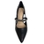 SCARPIN FEMININO COM RECORTES E TIRA EM STRASS