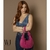 BOLSA FEMININA BAGUETE GRANDE COM FIVELAS E ILHOSES NA ALÇA na internet