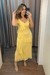 VESTIDO FEMININO YESKLA MIDI SOLTO COM BABADOS na internet