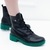 BOTA COTURNO FEMININO PRETO SOLADO COLORIDO TRATORADO - comprar online