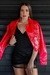 JAQUETA FEMININA YESKLA BIKER VINIL COM DETALHE EM ZIPER