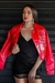 JAQUETA FEMININA YESKLA BIKER VINIL COM DETALHE EM ZIPER - comprar online