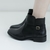 BOTA FEMININA EM COURO CANO CURTO COM FIVELINHA - comprar online