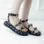 FLATFORM FEMININA COM SPIKES NAS TIRAS na internet