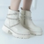 BOTA CHELSEA FEMININA COURO COM DETALHE EM COBRA DE STRASS - mag!