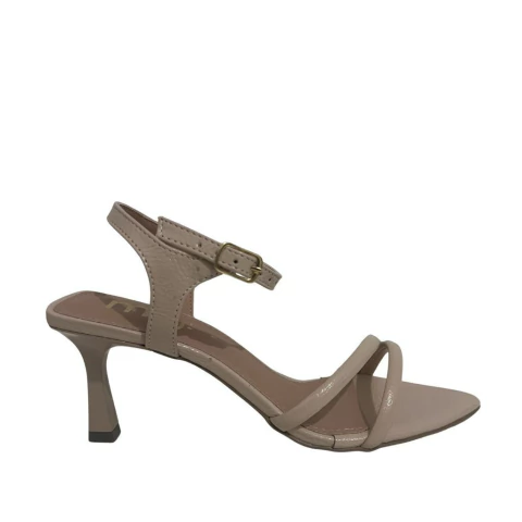 SANDALIA FEMININA SALTO TAÇA BICO FINO DUAS TIRAS - comprar online