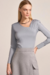 BLUSA FEMININA LINZZI ASSIMETRICA MANGA LONGA