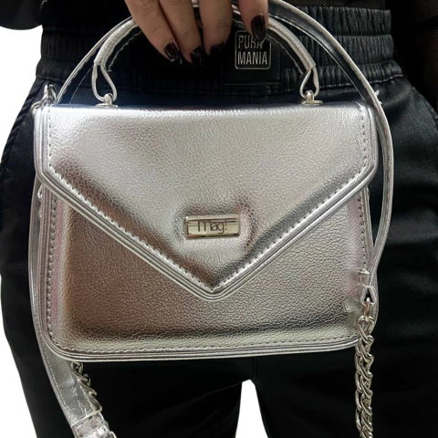 BOLSA FEMININA ENVELOPE BALADA METALIZADA - comprar online