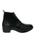 BOTA FEMININA CASUAL COURO COM DETALHE EM ELÁSTICO