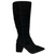 BOTA FEMININA CLASSICA COURO CANO ALTO BICO FINO - comprar online