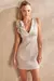 VESTIDO FEMININO LINZZI CURTO DETALHE COM FLOR na internet