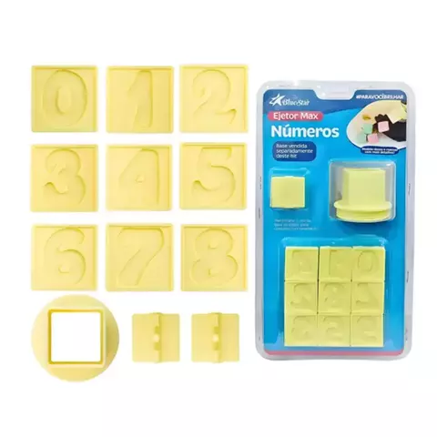 MOLDE EJETOR MAX NÚMEROS BLUESTAR
