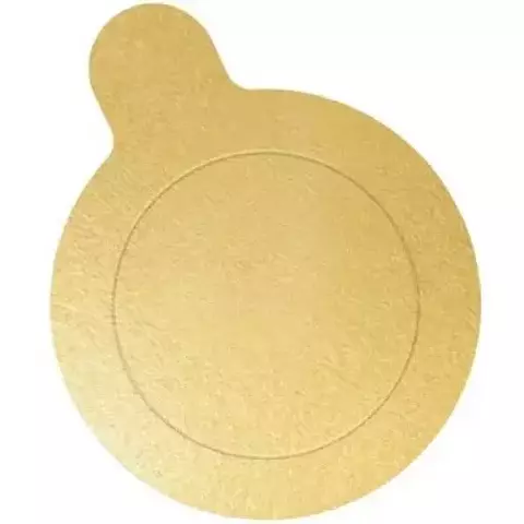 BASE PARA DOCES REDONDO 5CM OURO 20UN -