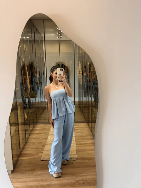 CALÇA MIA AZUL