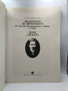 Manifiesto de Montecristi - El Partido Revolucionario Cubano a Cuba - Autor: Jose Marti (1985) [usado] - comprar online