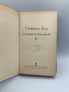 O Pêndulo de Foucault (parte I) - Autor: Umberto Eco [usado] - loja online