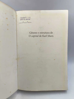 Genese e Estrutura de o Capital de Karl Marx - Autor: Roman Rosdolsky (2001) [usado] - comprar online