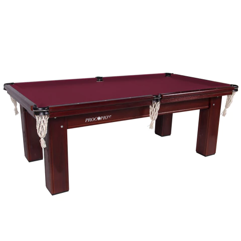 Mesa Sinuca Bilhar Mogno Ardósia 2,20x1,20 Procopio - Vinho - comprar online