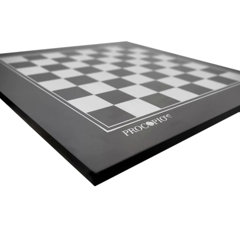 Tabuleiro de Dama e Xadrez Linha Ébano Escuro Procopio