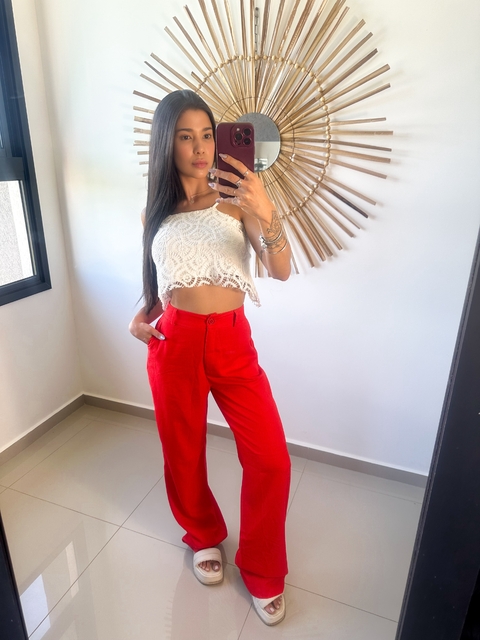 CALÇA PANTALONA VERMELHA