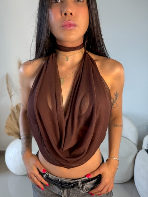 BLUSA MYSTIC MARROM - comprar online