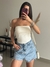 TUBE TOP OFF WHITE - Prata Rosé - Loja de Roupas Femininas 