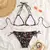 2025 nova mulher conjunto bikini floral na internet