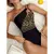 Maiô sexy leopardo feminino de um ombro na internet