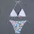2025 nova mulher conjunto bikini floral na internet