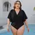 Maiô de uma peça para as mulheres plus size na internet