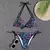 2025 nova mulher conjunto bikini floral na internet