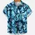 Camisa havaiana manga curta moda praia