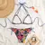 2025 nova mulher conjunto bikini floral - comprar online