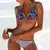 2025 nova mulher conjunto bikini floral - comprar online