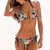 2025 nova mulher conjunto bikini floral