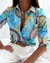 Imagem do Camisa de manga comprida feminina estampada