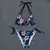 2025 nova mulher conjunto bikini floral na internet
