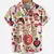 Camisa havaiana manga curta moda praia