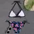 2025 nova mulher conjunto bikini floral - comprar online