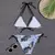 2025 nova mulher conjunto bikini floral na internet