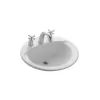 BACHA SOBREMESADA OVAL BLANCA ARMONICA - LO8F-B