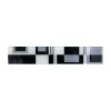 GUARDA VIDRIO NEGRA MOD 695 5.00 X 30 CM