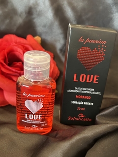 Mini Oleo de massagem com sabor de Morango