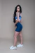 Short Fitness All Classic Azul Blueberry - comprar online