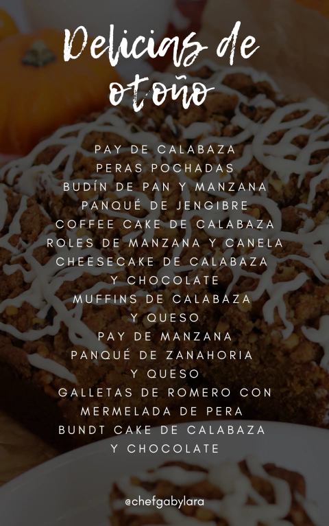 Recetario delicias de otoño